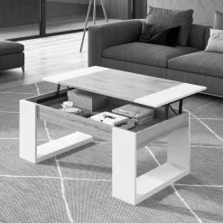 Wohnen Stauraum Couchtisch mit Tischplatte zum Hochklappen - Pazionan