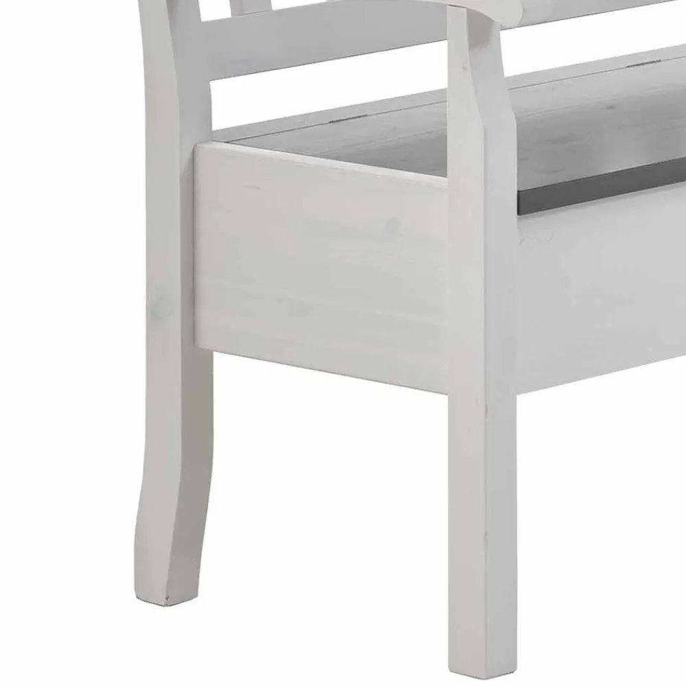 Wohnen Küchenbänke|Esszimmerbänke*Stauraum Eckbank Yoan in Weiß mit Grau