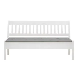 Wohnen Küchenbänke|Esszimmerbänke*Stauraum Holzbank in Weiß & Grau - Ovidos