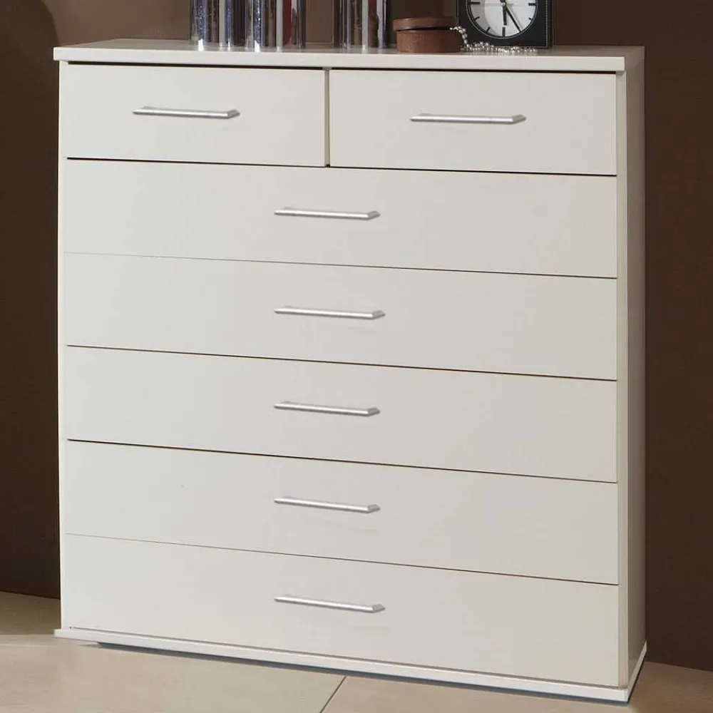 Wohnen Stauraum Kommode Mellevos in Weiß