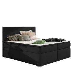 Wohnen Braune Möbel|Jugendbetten*Stauraum Polsterbett in Schwarzbraun - Bevania