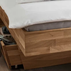 Wohnen Stauraumbett & Nachtkonsolen - Esvilda I (dreiteilig)