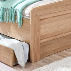 Wohnen Stauraumbett Anlage aus Eiche - Sendician (dreiteilig)