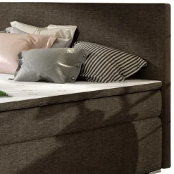 Wohnen Stauraumbett in Braun Stoffbezug - Casai