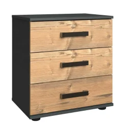 Wohnen Stauraumbett in Tanne Holzoptik - Ardila