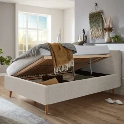 Wohnen Stauraumbett mit Lattenrost und Bettkasten - Sharko