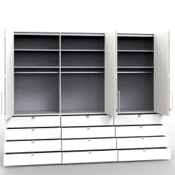 Wohnen Kleiderschränke|Kleiderschränke*Stauraumwunder Kleiderschrank mit 3 Falttüren - Empresian