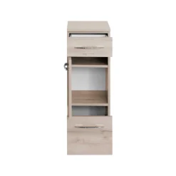 Wohnen Glasmöbel|Badezimmer Komplett*Stehende Badmöbel & Spiegelschrank - Mabeca (vierteilig)