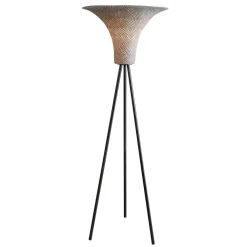 Wohnen Stehlampe mit Seegras Geflecht Schirm - Ciranzo