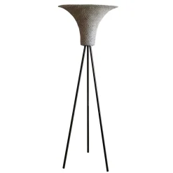 Wohnen Stehlampe mit Seegras Geflecht Schirm - Ciranzo