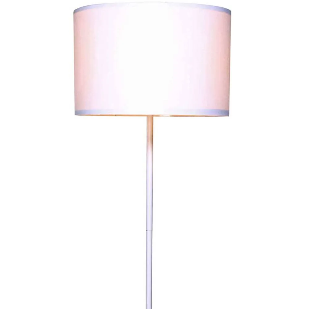 Wohnen Weiße Möbel|Lampen & Leuchten*Stehleuchte mit Ablagetisch aus Holz & Metall - Progressive