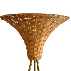 Wohnen Lampen & Leuchten|Rattanmöbel*Stehleuchte mit Geflechtschirm Rattan - Alexandre