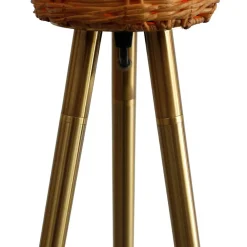 Wohnen Lampen & Leuchten|Rattanmöbel*Stehleuchte mit Geflechtschirm Rattan - Alexandre