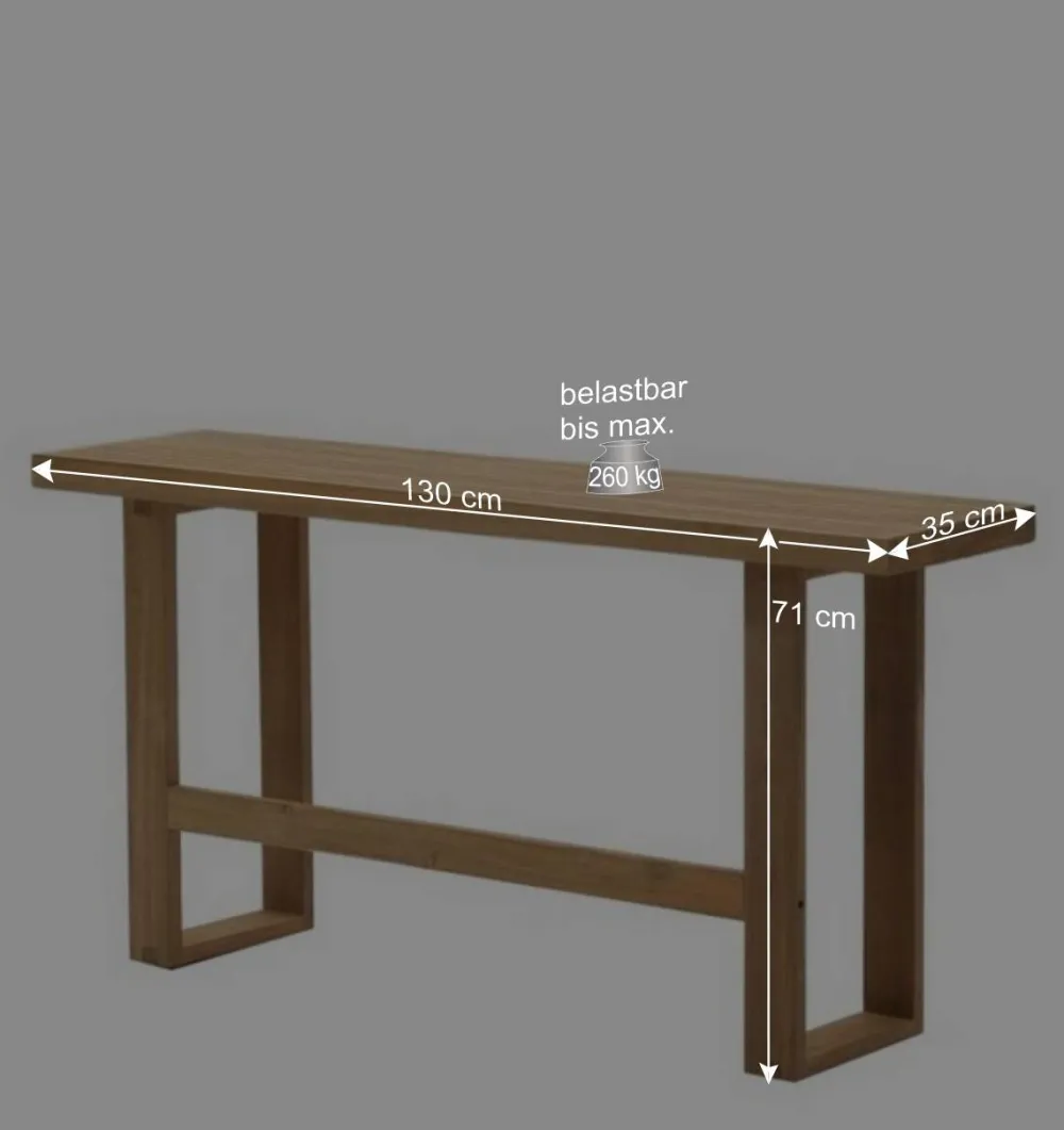 Wohnen Küchenbänke|Esszimmerbänke*Stehtisch Bank aus Recyclingholz Teak - Sincony