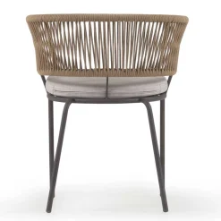 Wohnen Rattanmöbel|Esszimmerstühle*Stühle aus Kordelgeflecht Beige - Wanisha (4er Set)