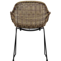 Wohnen Stühle aus Kunstrattan in Beigegrau - Simonas (2er Set)