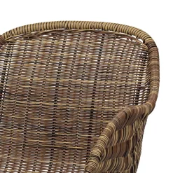 Wohnen Stühle aus Kunstrattan in Beigegrau - Simonas (2er Set)