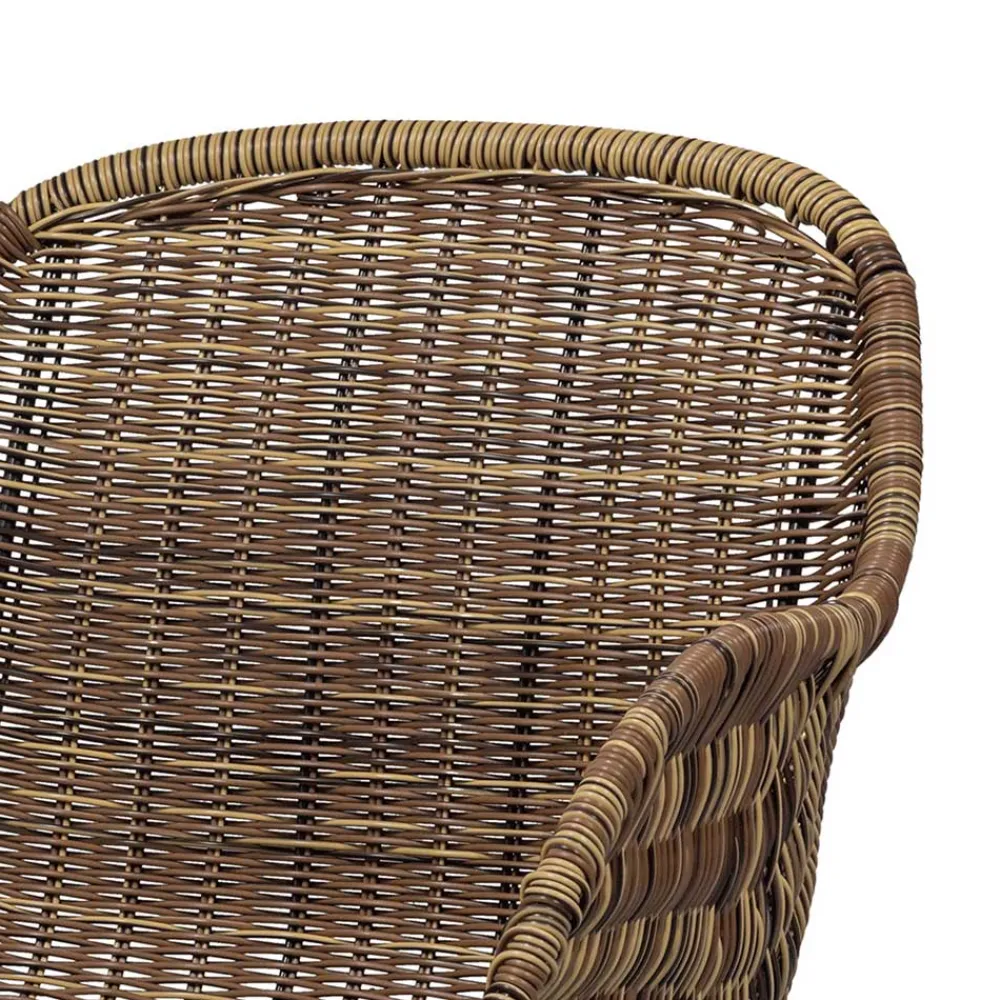 Wohnen Stühle aus Kunstrattan in Beigegrau - Simonas (2er Set)