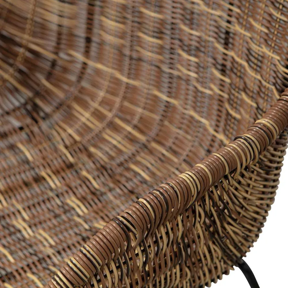 Wohnen Stühle aus Kunstrattan in Beigegrau - Simonas (2er Set)