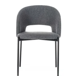 Wohnen Stühle aus Strukturstoff Grau - Makimona (2er Set)