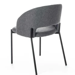 Wohnen Stühle aus Strukturstoff Grau - Makimona (2er Set)