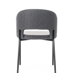 Wohnen Stühle aus Strukturstoff Grau - Makimona (2er Set)