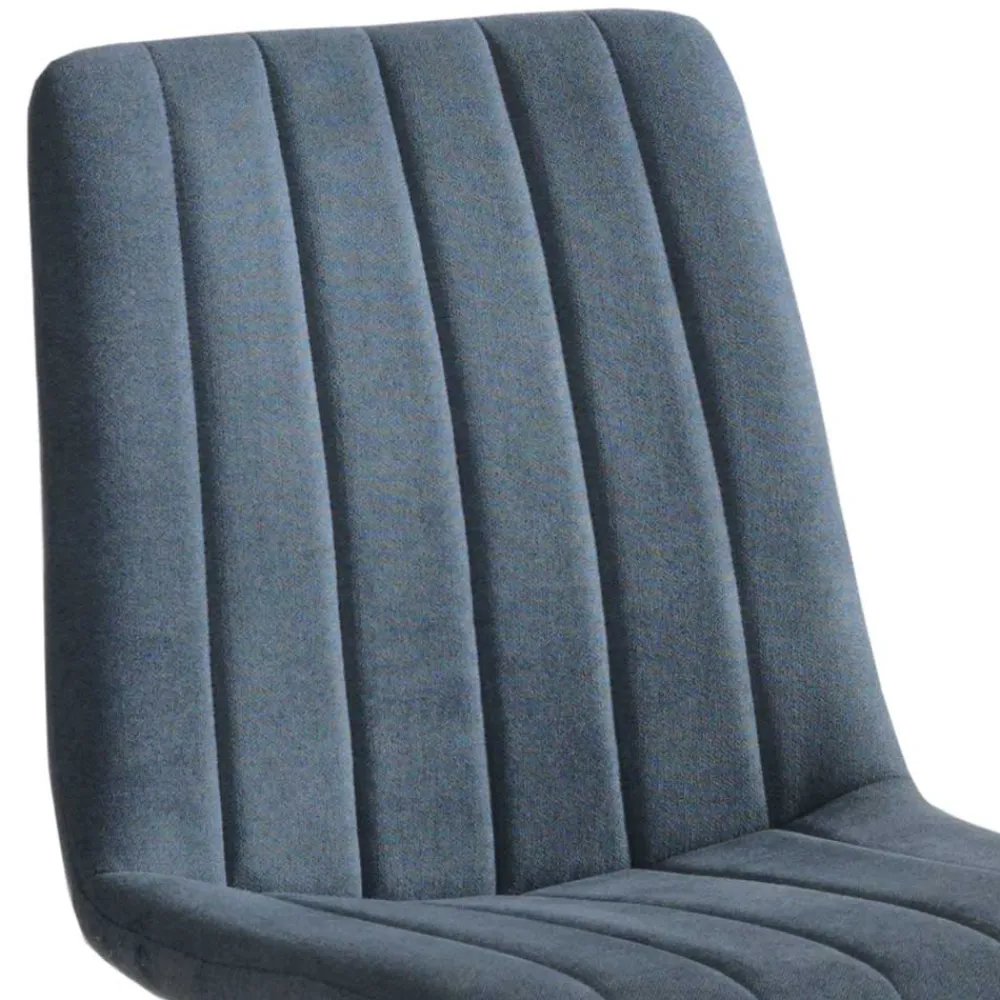 Wohnen Küchenstühle|Esszimmerstühle*Stühle in Blaugrau und Schwarz - Filio (4er Set)