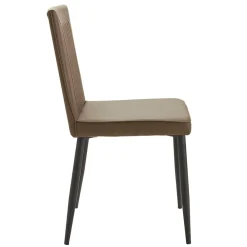 Wohnen Stühle in Braun Kunstleder - Freiburg (2er Set)