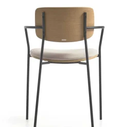 Wohnen Stühle in Eiche & Beige & Schwarz - Salute (4er Set)