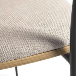 Wohnen Stühle in Eiche & Beige & Schwarz - Salute (4er Set)