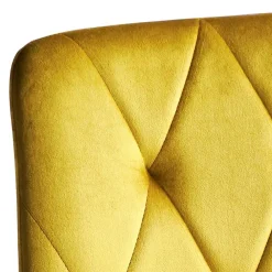 Wohnen Stühle in Gelb Samtbezug - Bernadi (4er Set)