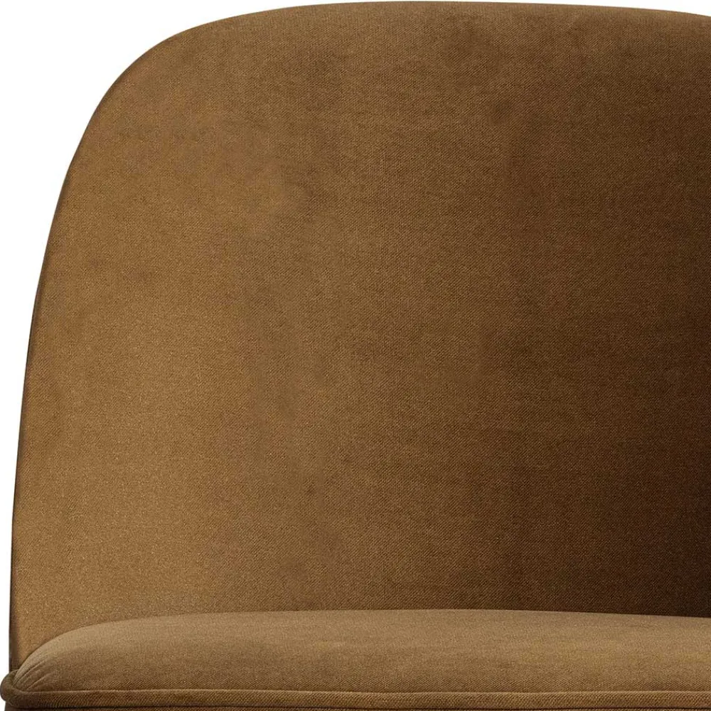 Wohnen Retro Möbel*Stühle in Honig Gelb Samtstoff - Lagaska (2er Set)