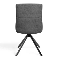 Wohnen Küchenstühle|Esszimmerstühle*Stühle mit Federkern in Anthrazit - Markos (2er Set)