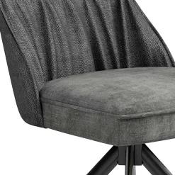 Wohnen Küchenstühle|Esszimmerstühle*Stühle mit Federkern in Anthrazit - Markos (2er Set)