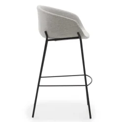 Wohnen Schwarze Möbel|Skandinavische Möbel*Stoff Barstuhl Set mit 75 cm Sitzhöhe - Garcia (2er Set)