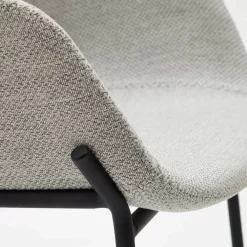 Wohnen Schwarze Möbel|Skandinavische Möbel*Stoff Barstuhl Set mit 75 cm Sitzhöhe - Garcia (2er Set)