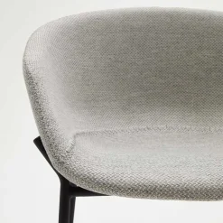 Wohnen Schwarze Möbel|Skandinavische Möbel*Stoff Barstuhl Set mit 75 cm Sitzhöhe - Garcia (2er Set)