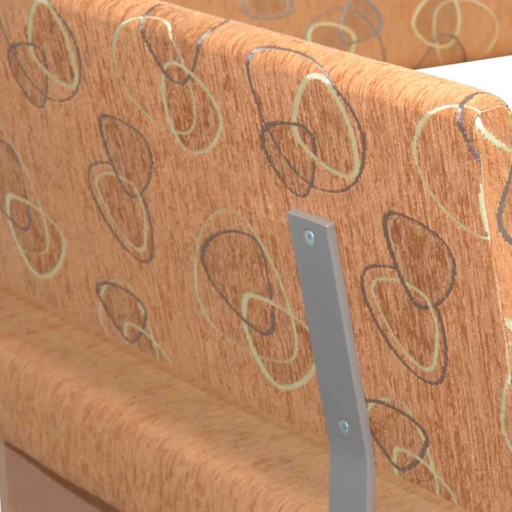 Wohnen Stoff Eckbank in Braun und Buche Natur - Taranta