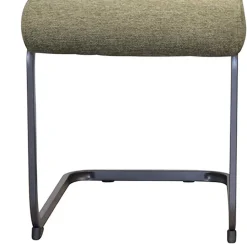 Wohnen Küchenstühle|Esszimmerstühle*Stoff Freischwinger Stühle in Oliv Grün - Maximo (4er Set)