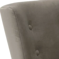 Wohnen Retro Möbel|Sessel & Hocker*Stoff Sessel ohne Armlehnen in Beigegrau - Filax