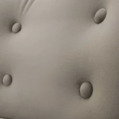 Wohnen Retro Möbel|Sessel & Hocker*Stoff Sessel ohne Armlehnen in Beigegrau - Filax