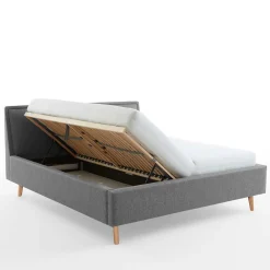 Wohnen Stoffbett im Skandinavischen Stil in Grau - Cepter