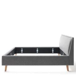 Wohnen Stoffbett im Skandinavischen Stil in Grau - Cepter