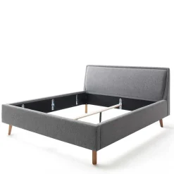 Wohnen Stoffbett im Skandinavischen Stil in Grau - Cepter
