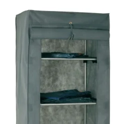 Wohnen Stoffschrank Katro in Grau