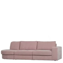 Wohnen Sofas|Sofa*Stoffsofa mit Armlehne rechts in Rosa - Jilatov