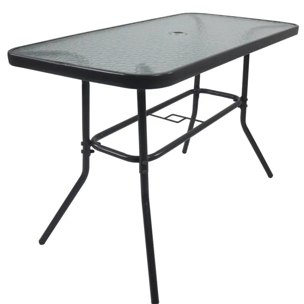 Wohnen Strukturglas Gartentisch 110x55 cm - Alcamo