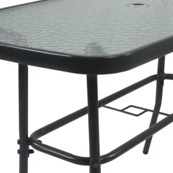 Wohnen Strukturglas Gartentisch 110x55 cm - Alcamo