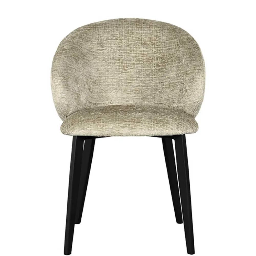 Wohnen Küchenstühle|Esszimmerstühle*Struktursamt Polsterstühle in Beige - Hakamo (2er Set)