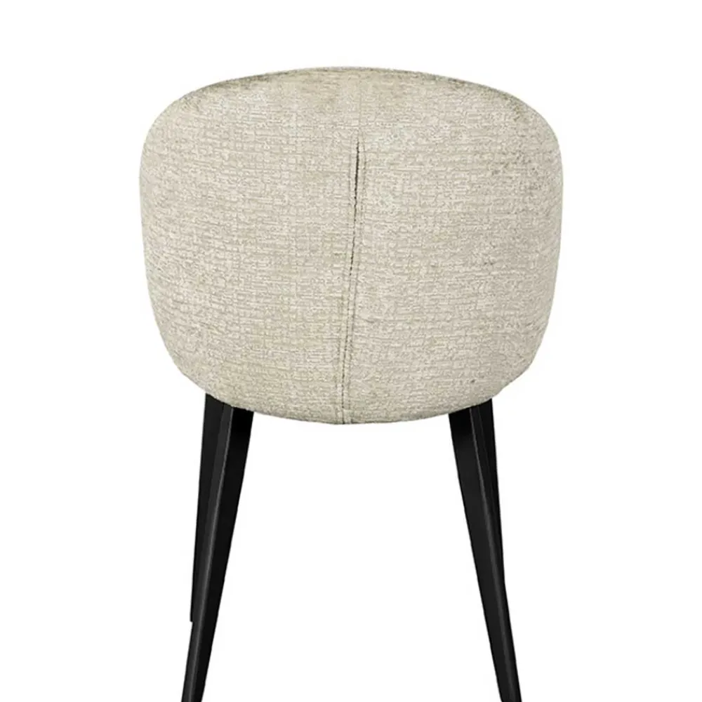 Wohnen Küchenstühle|Esszimmerstühle*Struktursamt Polsterstühle in Beige - Hakamo (2er Set)